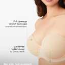 Wacoal Red Carpet Full-Busted Strapless Bra 854119 Natural Nude 32DD