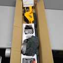 20'' Hedge Trimmer Cordless with 2pcs 4000mAh Battery, Electric Handheld Bush Clipper with Rechargeable Batteries, 3000RPM 180 Rotatable Head, 2/3'' Blade Gap, Yellow