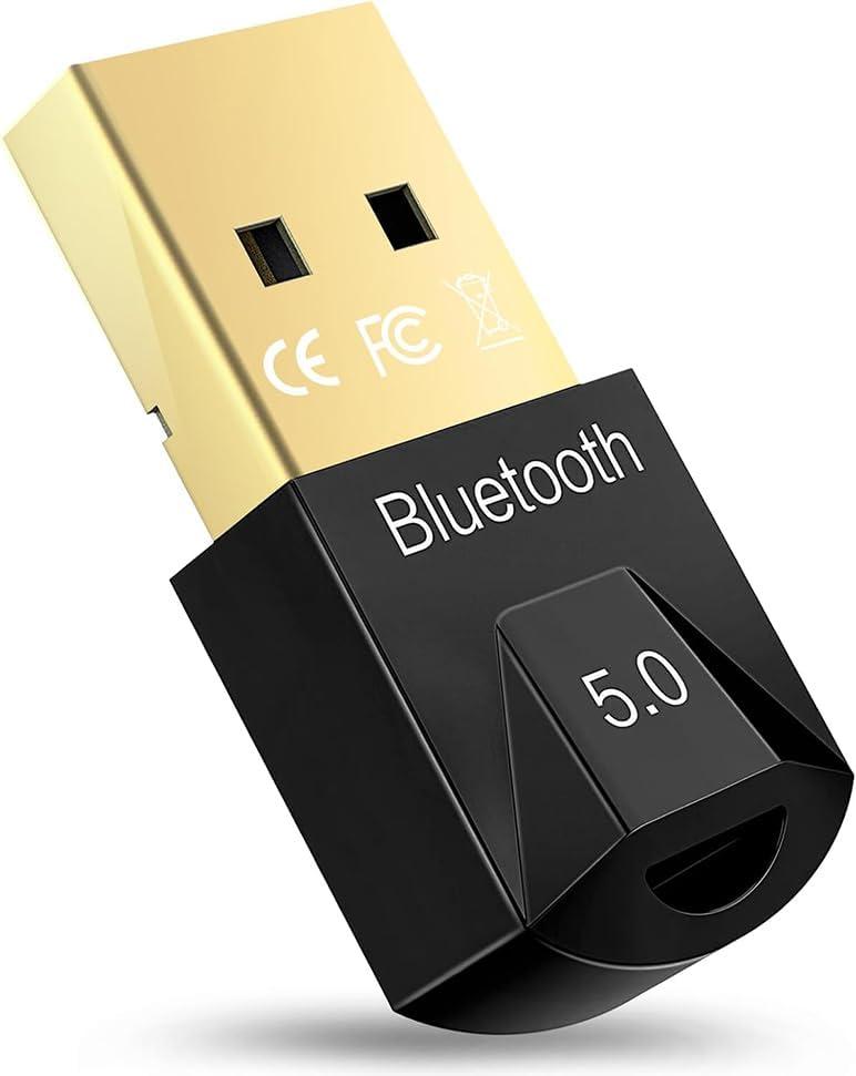 USB Receiver for Bluetooth Keyboard Mouse,Bluetooth USB 5.0,Realtek Chips,Stable Performance,Plug&Play for Windows 11/10/8.1,Transmitter for Keyboard,Mouse,Headphone,Speakers,Printer