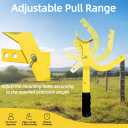 Heavy Duty Fence Stretcher Tool for Chain Link, Fence Puller Tool for Easy One Person Operation, Adjustable Pull Range, Fits 1-3/8" to 4" Posts