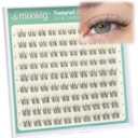 Short Lash Clusters 8-9MM Natural Eyelash Clusters Invisible Band Cluster Eyelash Extensions Wispy Cluster Lashes C Curly Individual Lashes 90PCS DIY Lash Extension by Lvmixwig