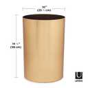Umbra Metalla 4.75-Gallon(18L) Trash Can, Matte, Brass Look