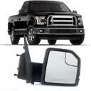 Lqito Right Passenger Side Door Mirror with Blind Spot Glass Power Fits 2015-2020 Ford F150 Without Turn Signal Light Non-Heated (3Pins) Replaces: FL3Z17682AK