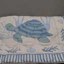 Momcozy Baby Play Mat for Floor, 50x50 Thickened Playpen Mat, Playmate for Baby Tummy Time, Waterproof & Non-Slip, Foldable Outdoor Mat with Carrying Handle, Ocean Theam