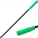 60 Inch Metal Striking Cap Pry Bar Long Heavy Duty Pry Bar with Mechanic's Handle for Positioning Aligning Prying Iron Worker Tools (Green)