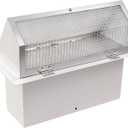 Wall Vent Cap for Microwave & Range Exhaust Vent Hood, 3-1/4" x 10" Exhaust Vent, White, for Kitchen Bathroom RV Exterior Duct Ventilation