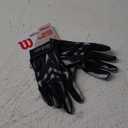 NEW! Wilson Super Grip Receiver Football Gloves, Black, Medium