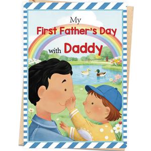 3 x First Fathers Day Card, Happy 1st Father's Day Card Gifts for New Dad, First Time Dad Gifts