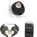 Black 8 Ball Golf Club Hair Claw Clip for Women, 5.4cm/2.12 inches, Acetate Hair Claw 2Piece