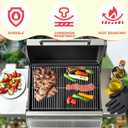 Genesis E310 Grill Grates & 7620 Flavorizer Bars for Weber Genesis 300 Series (2011-2016), Genesis E330 E320 E310 S310 S320 S330 EP/CEP310 EP/CEP320 EP/CEP330 Grill Parts with Front-Mounted Control | Fits Genesis E/S/EP310-E330 front control grills,7524 grill grates 7620 flavorizer bars bbq replacement kit,even heating