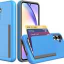 Galaxy A54 Case with Card Holder, Credit Card Slot Protective Wallet Case for Samsung Galaxy A54 - Blue