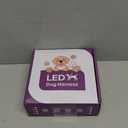 PZRLit Rechargeable LED Dog Harness  Multi-Color Light Up Glow Dark Vest with Reflective Strips, Waterproof Adjustable Soft Mesh Safety Harness for Small Medium Large Dogs Night Walking-Large