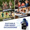2 x BISOUSOX Kids Wool Socks Boys Socks 10-12 Years Old Soccer Baseball Youth 6-8 Thermal Hiking Boot Crew Cushion Sock Gift