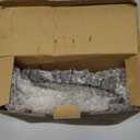 iDavosic.ly 2 Tier Rotating Necklace Organizer with Jewelry Tray, Adjustable Metal Necklace Holder with 42 Hooks, Extra Tall Bracelet Keychain Spinning Display Stand Tree Tower for Women, Black