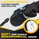 Fida Upgraded Retractable Dog Leash 30ft, Heavy Duty Pet Walking Leash for Medium/Large Breed up to 110 lbs, 360 Tangle-Free Long Retract Dog Lead, Soft Grip, One-Hand Brake, Black