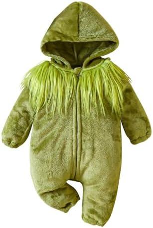 Infant Toddler Baby Girl Thanksgiving Outfits Long Sleeve Jumpsuit Turkey Romper One Piece Bodysuit Leopard Bodysuit 6-12 Months