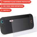 TONGLIYUAN Auto-Alignment OneTouch for Switch 2 Screen Protector [7.9''] 2025 Tempered GlassTransparent HD Clear Nintendo Switch 2 accessories(3Pack)