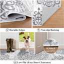 HEBE Hallway Runner Rug 3'x16' Washable Vintage Distressed Area Rugs Non Slip Laundry Rug Runner Boho Floor Carpet Runners for Hallways Entryway Laundry Room Kitchen Bathroom