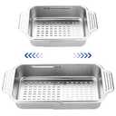 pollock 4 In 1 Collapsible Sink Colander for Kitchen Food Grade 304 Stainless Steel Over the Strainer Extend Drain Basket Washing Vegetable Fruits,Dishes