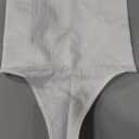 FUT Women's Thong Shapewear Tummy Control Butt Lifting Panties Girdle Underwear High Waist Body Shaper Briefs (White)