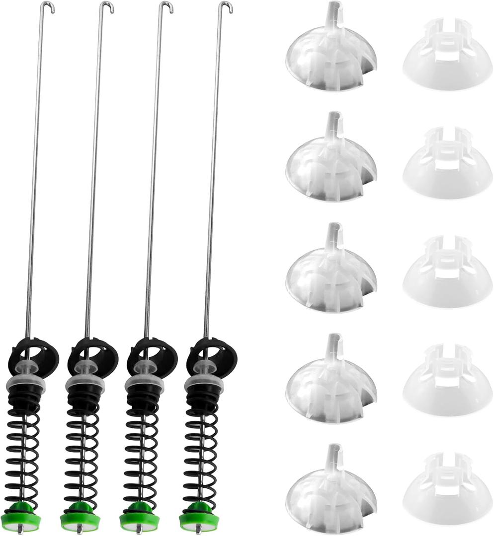 Suspension Rod Kit for May.tag MVWC565FW2 MVWC565FW1 MVWX655DW1 MVWX655DW2 Bravos Washer-Whirl.pool WTW5000DW3 WTW5000DW2 WTW5000DW1Washing Machine Damper Rods by TOMOON