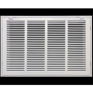 HVAC Premium 22 x 16 Duct Opening Steel Return Air Filter Grille, for 1-inch Filter, Removable Door, Flat Stamped HVAC Vent Cover Grille, Outer Dimensions 24.5 x 18.5