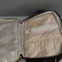 Makeup Bag for Women XL-Large Travel Makeup Bag Organizer Portable Toiletry Bag Cute Makeup Bags Waterproof Leather Cosmetic Bag Makeup Case with Removable Dividers, Black