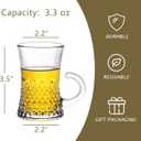 3.3oz Mini Beer Mugs with Handle for Party (Set of 4), Vodka, Tequila, Great for Father, Husband, Birthday or Friend Party Present