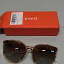 Livho Polarized Sunglasses, Retro & Oversized Shades for Women with Round Lenses