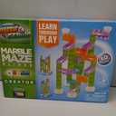 Marble Genius Marble Maze Slides STEM Creator Set: 80 Pieces, and 16 Action Pieces, with Instruction App Access - Marble Run for Kids - Build, Race, and Discover Tracks with This Marble Game Set