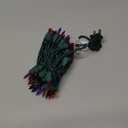 Warm Multi Color Christmas Tree Lights - 9 ft String of 50 Incandescent Mini Bulbs Multifunctional Lighting Modes, for Decorative, Bedroom, Outdoor, Xmas Twinkle Lights with Green Wire Total 10.4 ft