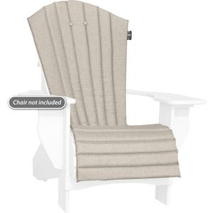 Outdoor All-Weather Patio Chair seat Cushion , Quick Drying Olefin Fabric - Adirondack Chair Cushion for Your Chair-Chair not Included (Beige Morning), 1 Count
