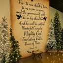 Ganeen 6 * 7ft Christmas Nativity Backdrop Christmas Church Display Banners Religious vintage Hanging Backgrounds Nativity Scene Banner Scripture Holiday Porch Signs Photography Booth for Home Church