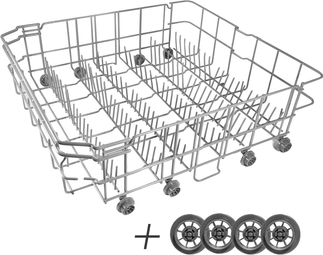 DD82-01384A Dishwasher Dishrack Lower rack Parts Assembly (22.5'' D x 20.5'' W inch) - Fit For Samsung Dishwasher OEM Parts DD81-02295A