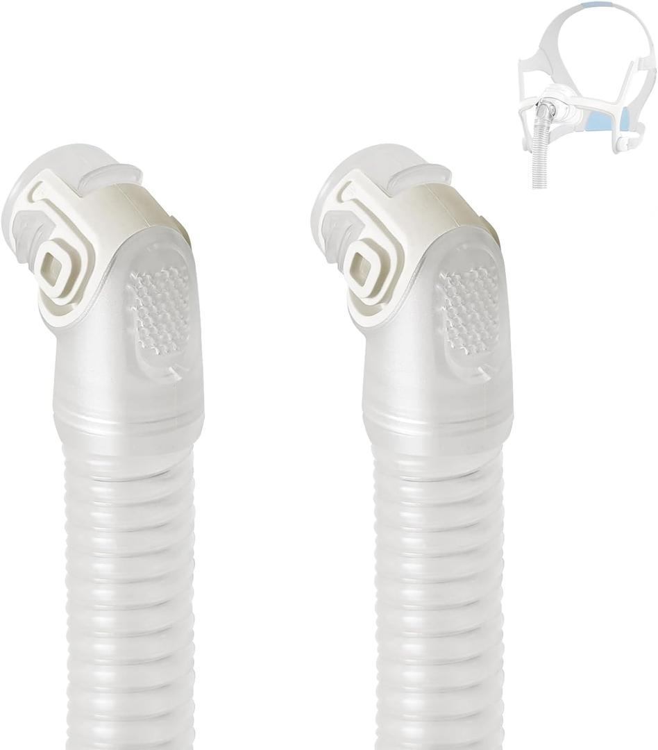 2 Packs Replacement Short Tube and Elbow for Resmed AirFit N20, Airtouch N20 Mask - No Leakage - Reduce Noise