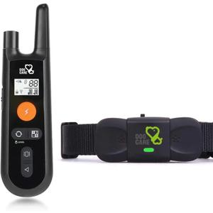 DOG CARE Dog Training Collar with Remote - Dog Shock Collar for All Dogs with 1800FT Remote, Rechargeable Dog Bark Collar with Beep/Vibration/Shock Modes, Security Lock, Rainproof (Black 1 Pack(TC01))