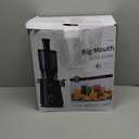 Juicer Machines - Wide Mouth Feed Chute with Self Feeding Hands-Free Design - Cold Press Juicer for Vegetables and Fruits - Juice Extractor Machine High Juice Yield - With Pusher (Medium, Premium Black)