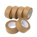 Lichamp Kraft Packing Tape, Brown Kraft Gummed Tape for Packing Boxes, Shipping Cardboard and Carton Sealing, 6 Rolls x 2 inch x 55 Yard x 7 mil, B206BN