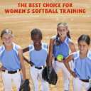 Bucket of 13 Practice Softballs, Official Size and Weight Slowpitch Softball Unmarked Leather Covered Youth Fastpitch Ball Sports Ball for Games, Practice and Training, Yellow