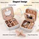 Handmade Small Jewelry Box, Gifts for 13th Birthday Girls, Valentines Christmas Gifts for Kids Girlfriends, Bling Small Jewelry Organizer