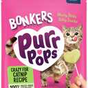 Bonkers Purrpops Freeze-Dried Catnip Flavored Lollipop Treats for Cats, 4 Pack (Pack of 13) (EXP 07/18/27)
