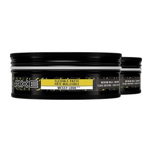 AXE Styling Flexible Hair Paste Urban Messy Look 2 Count for An Instant Texture Boost Hair Styling Made Easy 2.64 oz AXE Styling Flexible Hair Paste Urban Messy Look 2 Count for An Instant Texture Boost Hair Styling Made Easy 2.64 oz