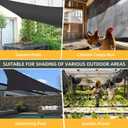 90% Shade Cloth for Garden 10 x 10 FT Outdoor Sun Shade Cover for Pergola Patio Plants Greenhouse Chicken Coop Easier to Hang Net Cover (Black)