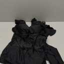 One Piece Swimdress Tummy Control Ruffle Swimsuit for Women Tie Knot Swim Dresses V Neck Bathing Suit Skirt (XX-Large, Black)