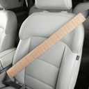 Car Seatbelt Covers Cushion Shoulder Pads Protector Sleeve for Adults, Auto Extra Long Seat Belt Strap Cover Decorations for Women, Kids, Honda, Trucks Accessories, 1pc, 25.5in, Beige