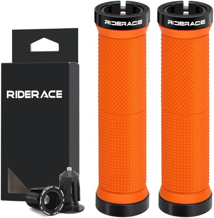 Bike Grips Handlebar,Dual-Lock on, Anti-Slip for MTB/BMX/Road Bikes,Mountain,Cruiser, Scooter, Comfortable Rubber Grips, Ergonomic