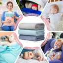 Newwiee 3 Pcs Baby Blankets 30 x 40 Soft Neutral Fuzzy Blanket for Toddler Infant Newborn Stroller Travel Supplies(Bright Color)