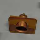 Monarch Rain Chains Gutter Adapter  Standard Adapter with Brass Bolt for Chain Installation, Pure Copper Rain Chains for Gutters Mount, Rust-Resistant Drainage Mount for Roof Downspout Chain
