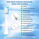 Replacement Toothbrush Heads Compatible with Philips Sonicare16 Pack Soft Replacement Electric Brush Head for 4100 5100 6100 HX9023/65 W Optimal Plaque Control Snap-on System