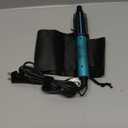 Mini Thermal Brush, Curling Iron 3/4 Inch, Heated Round Brush for Volumizing and Small Curls, Travel Size Curling Iron for Short & Thin Hair, Dual Voltage, One Heat 392F, Blue